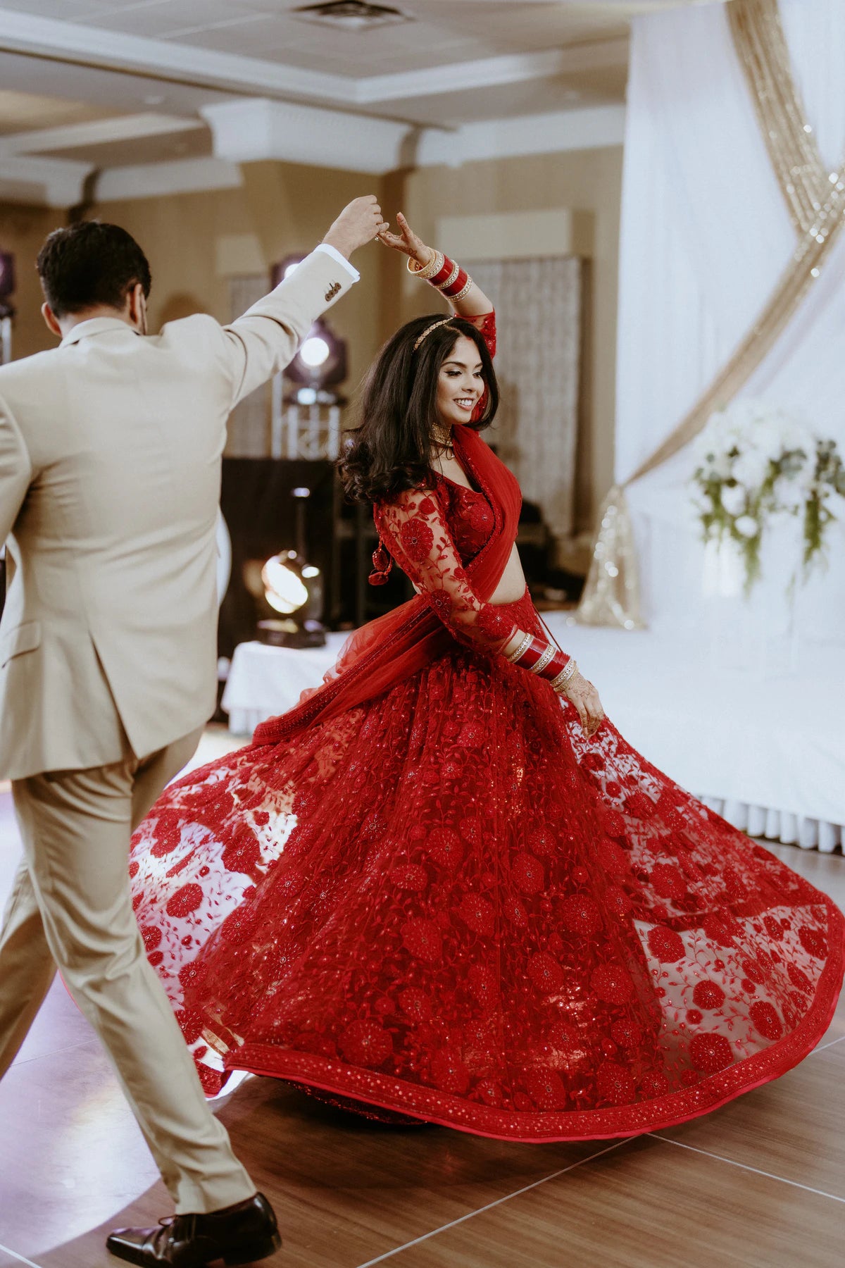 Scarlet Dream Applique Lehenga