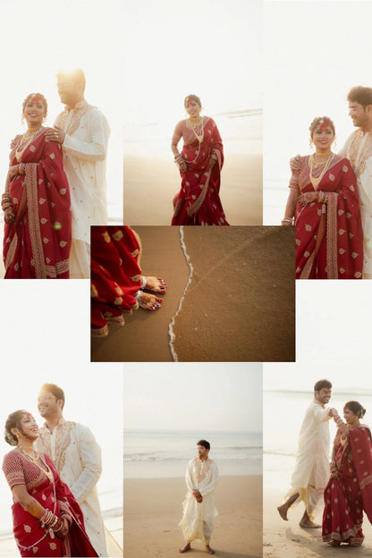 Floral Zari Saree