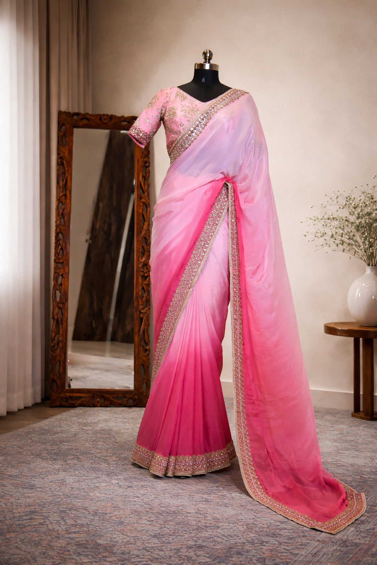 Ombre Gota Saree