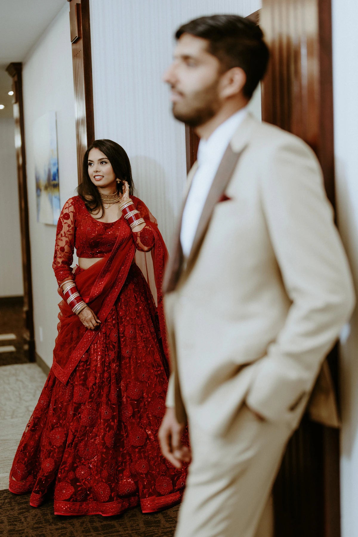 Scarlet Dream Applique Lehenga