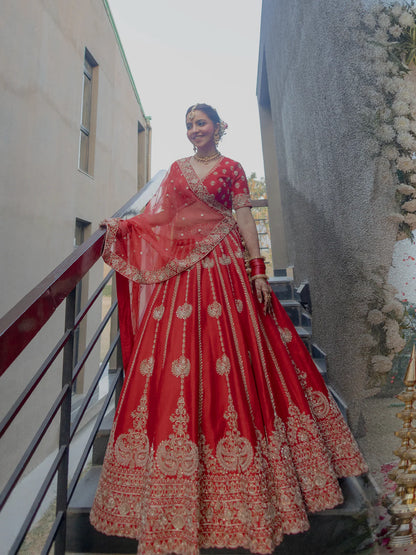Surkhaab Lehenga