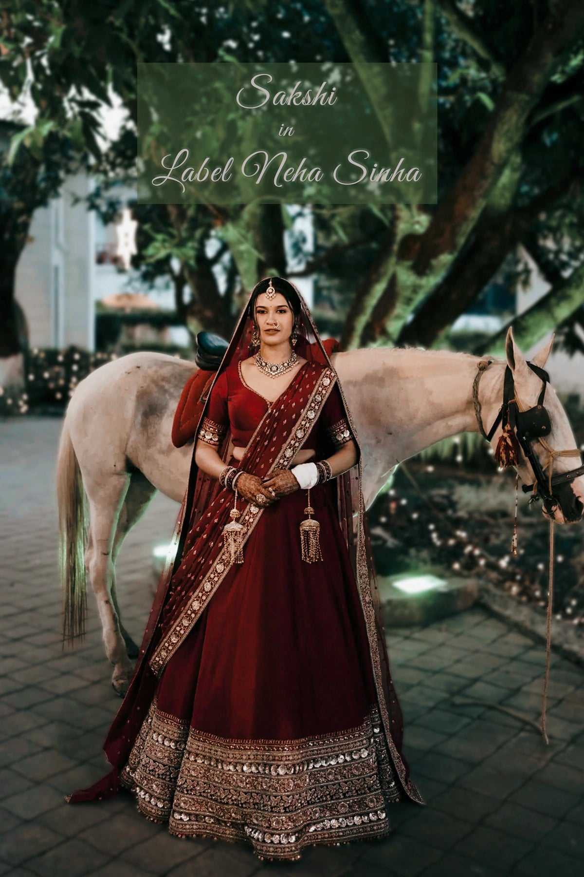 Sakshika Lehenga by Label Neha Sinha – bridal portrait