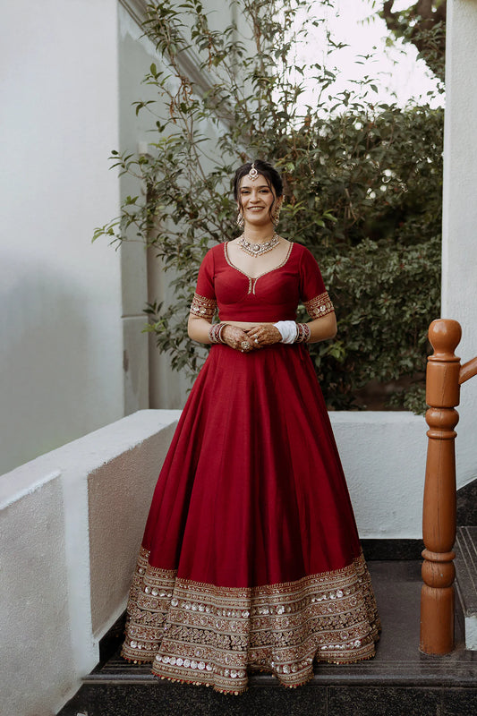 Sakshika Lehenga by Label Neha Sinha – full length bridal look